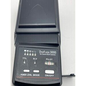 Sunpak DigiFlash 3000 External Flash for Canon DSLR Cameras USED UNTESTED